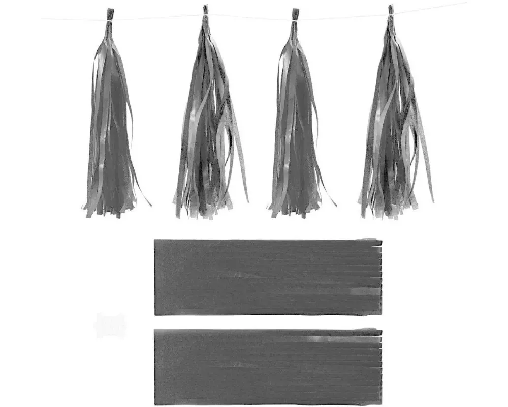 Creativ Company Quasten 12 x 35 cm 12 Stück, Schwarz