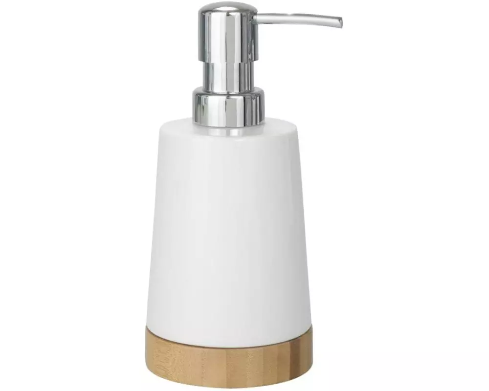 Wenko Seifenspender Bamboo 330 ml, Weiss