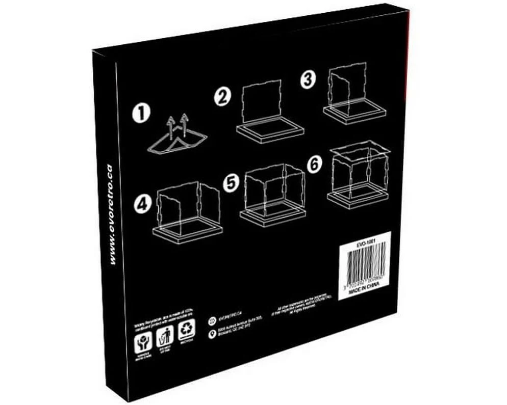 EvoRetro Acryl Box Modular Display UV-Schutz, 20 x 20 x 20 cm