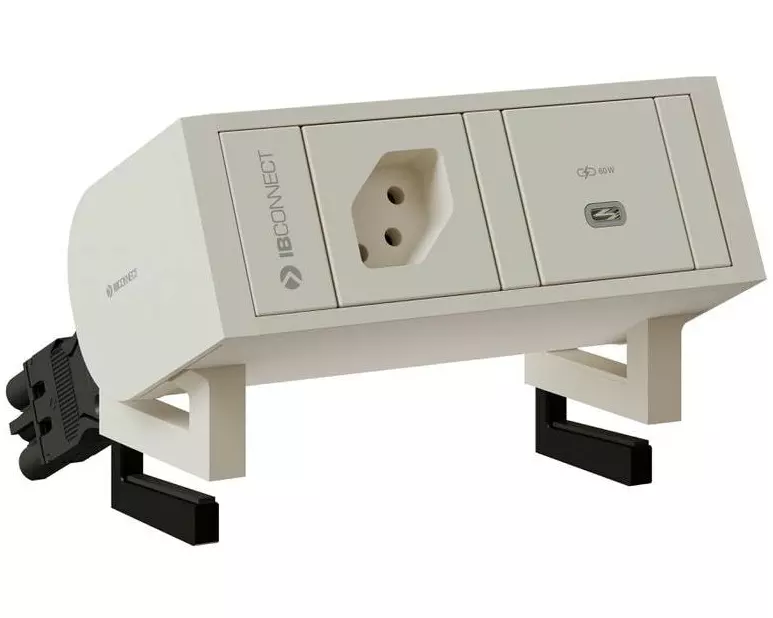 Max Hauri Steckdoseneinheit SUPRA T13, USB-C 60W Weiss