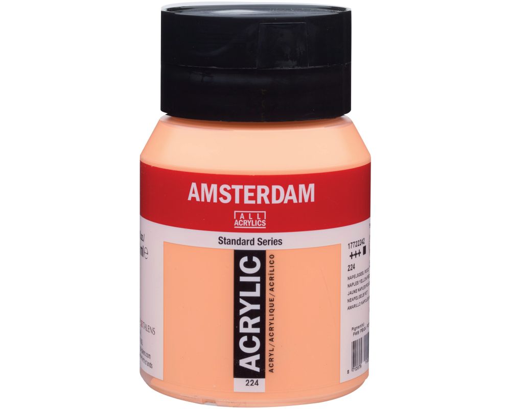 AMSTERDAM Acrylfarbe 500ml 17722242 neapelgelb rot 224
