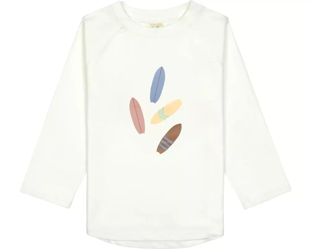 Lässig UV-Shirt Surfboard Weiss, Gr. 74/80, 7-12 Monate