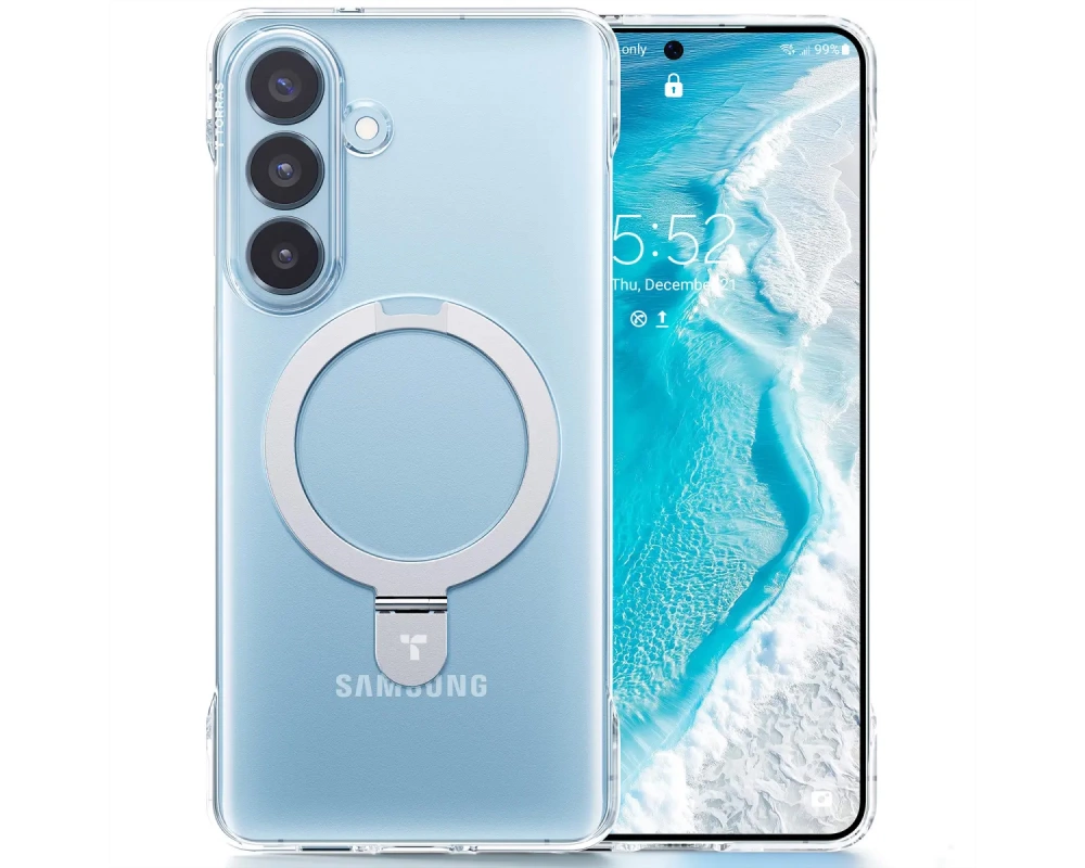 Torras Ostand Slim Schutzhülle Galaxy, S26, transparent