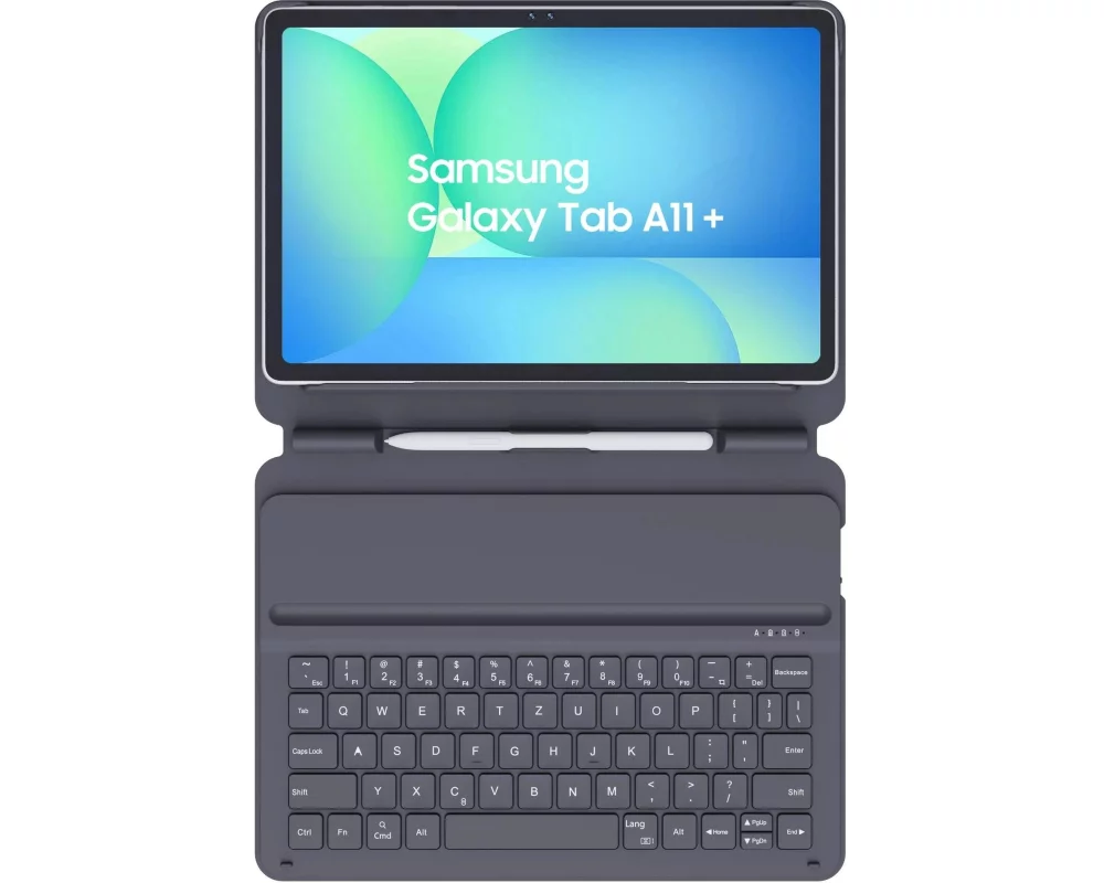 Samsung Tablet Tastatur Cover für Galaxy Tab A11+ Schwarz