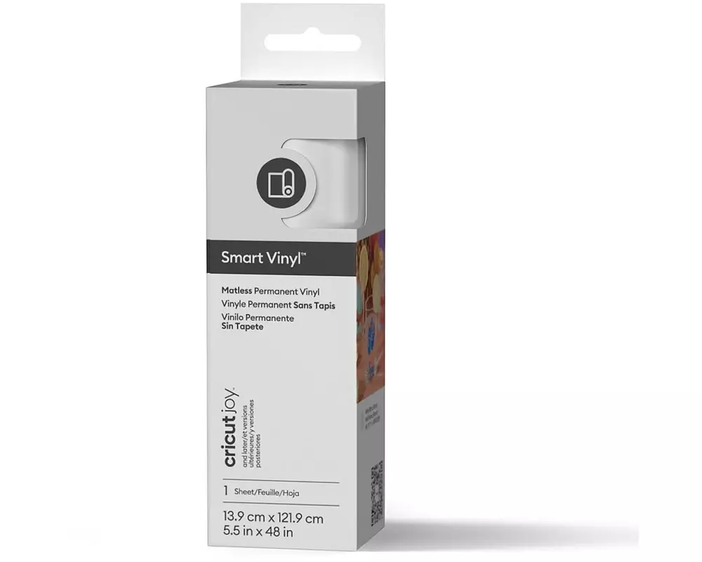 Cricut Vinylfolie Joy Permanent 13.9 x 121.9 cm, Weiss matt