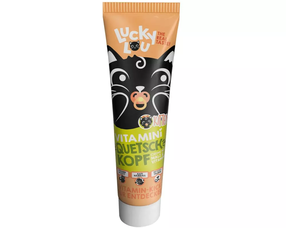 Lucky Lou Katzen-Snack Tube Quetschkopf Vitamin Kitty 100 g