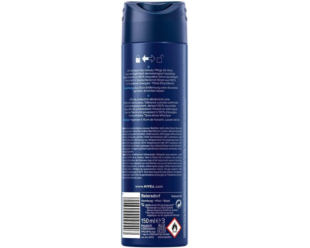 NIVEA MEN Deo Spray Men Protect & Care 150 ml