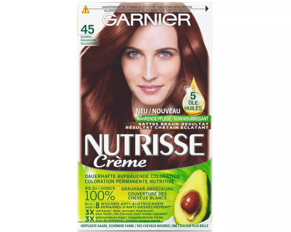 Garnier Haarcoloration Nutrisse Crème 45 Dunkel-Mahagoni