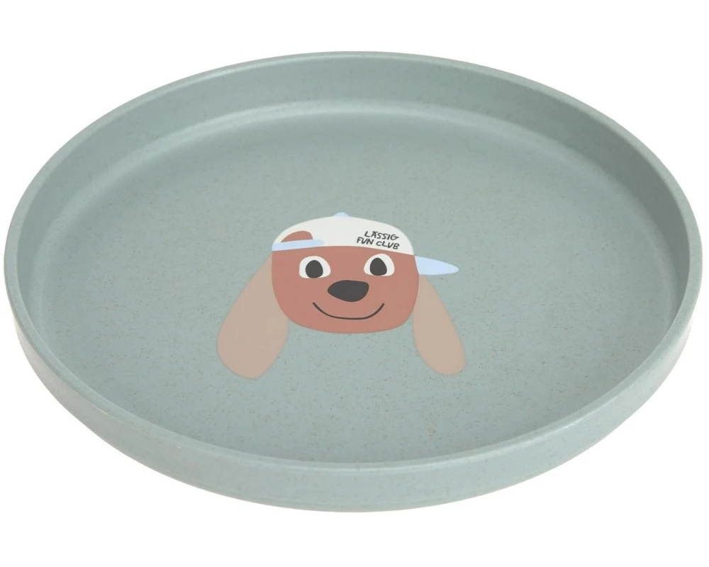Lässig Kinderteller Tiny Team Dog 1 Stück, Grün