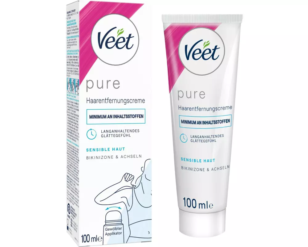 Veet Enthaarungscrème Pure Bikinizone und Achseln 100 ml