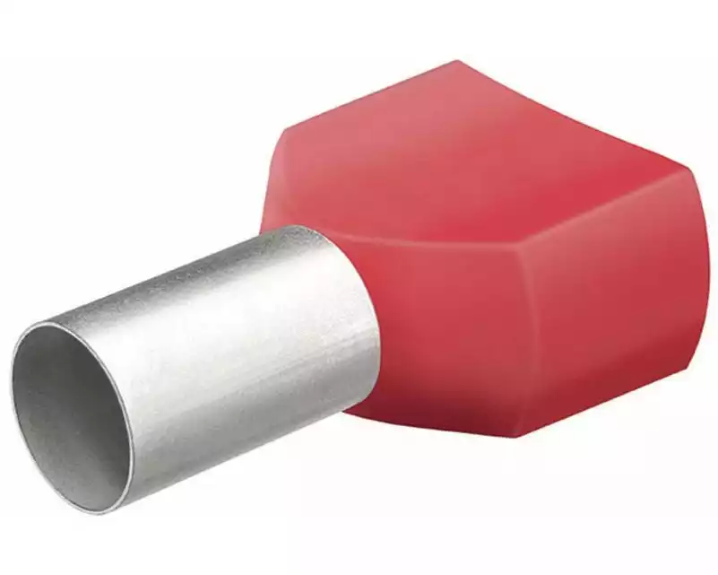 Knipex Aderendhülsen Twin 24 x 12 mm Rot, 50 Stück