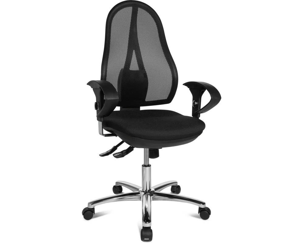 Topstar Bürostuhl Open Point Syncro Deluxe, Schwarz