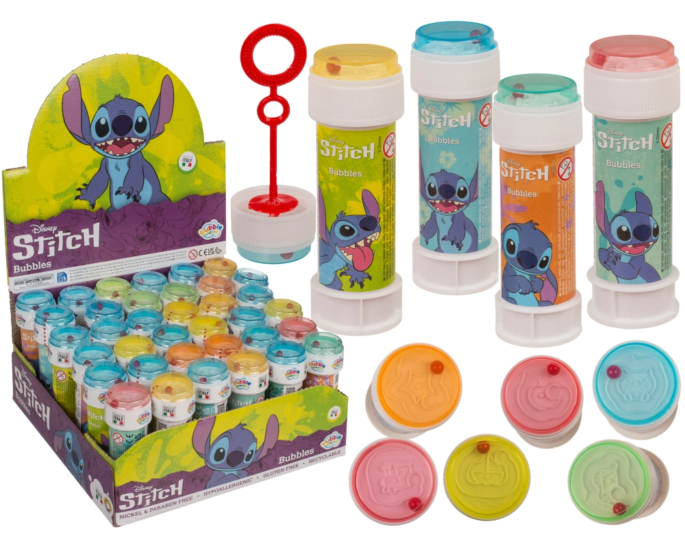 KOOLKIDZ Seifenblasen 60ml 3062863 4 assortiert, Lilo & Stitch