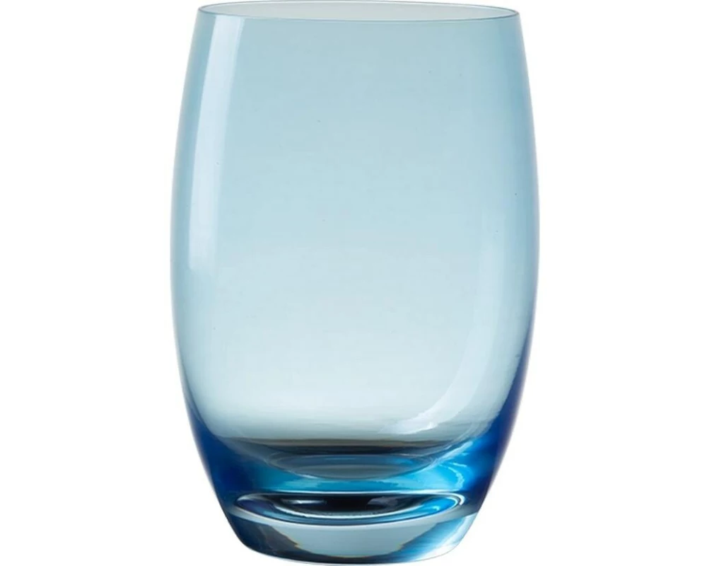 Lunasol Trinkglas Optima Color Tumbler 460 ml Barrel Hellblau