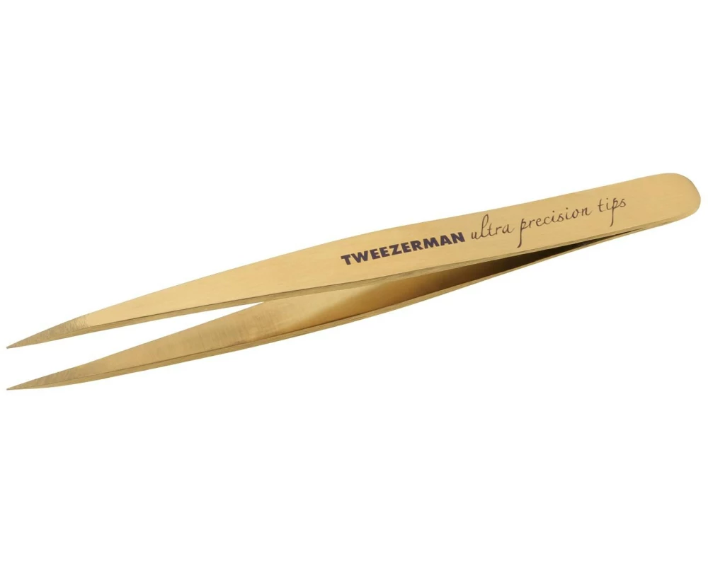 tweezerman Point Pinzette Pinzette Edelstahl Gold Spitz