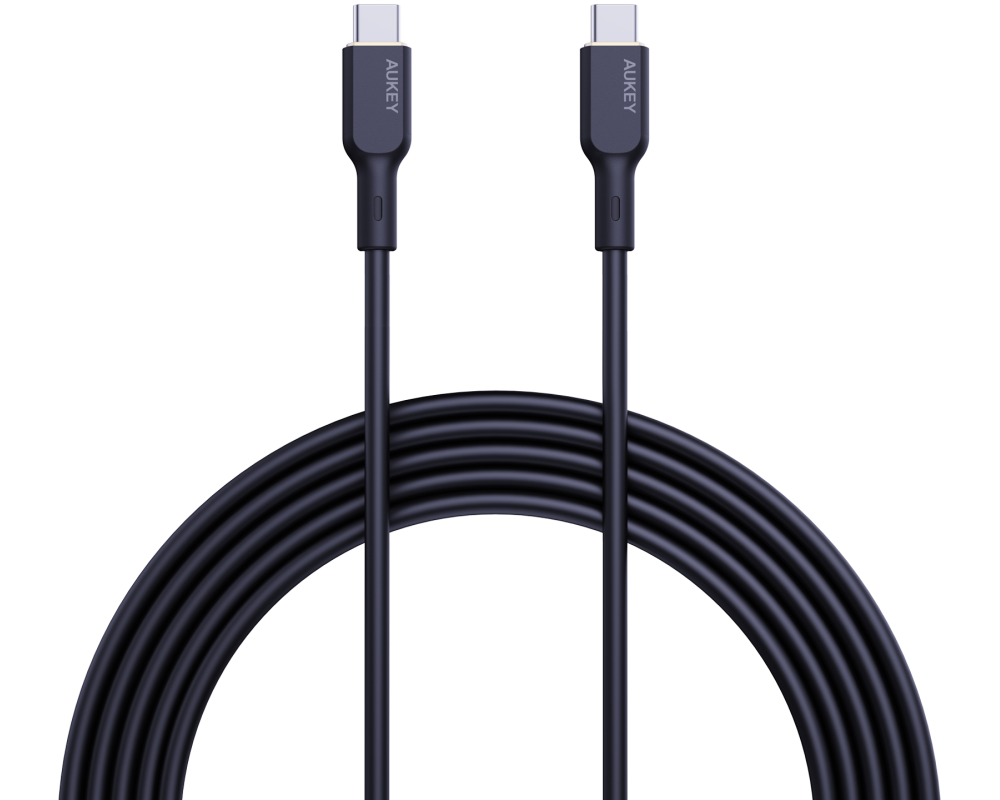 AUKEY Cable USB-C-to-C CB-SCC241 Silicone,1.0m,240W,Black