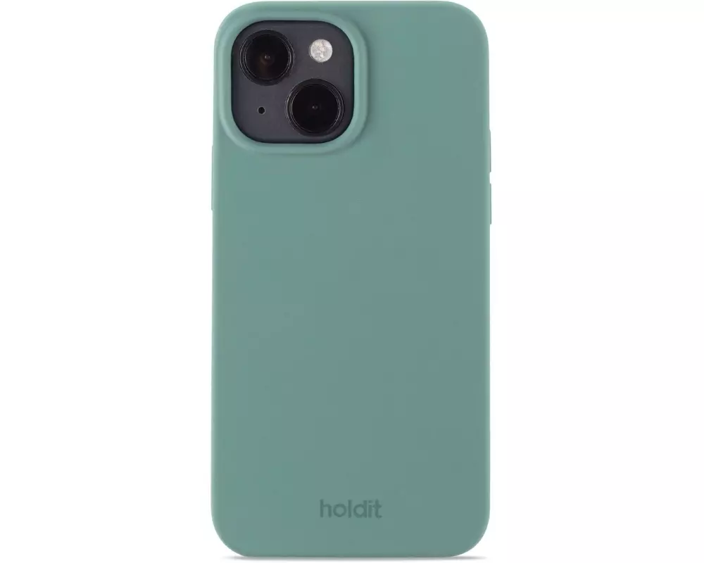 Holdit Back Cover Silicone iPhone 14 Grün