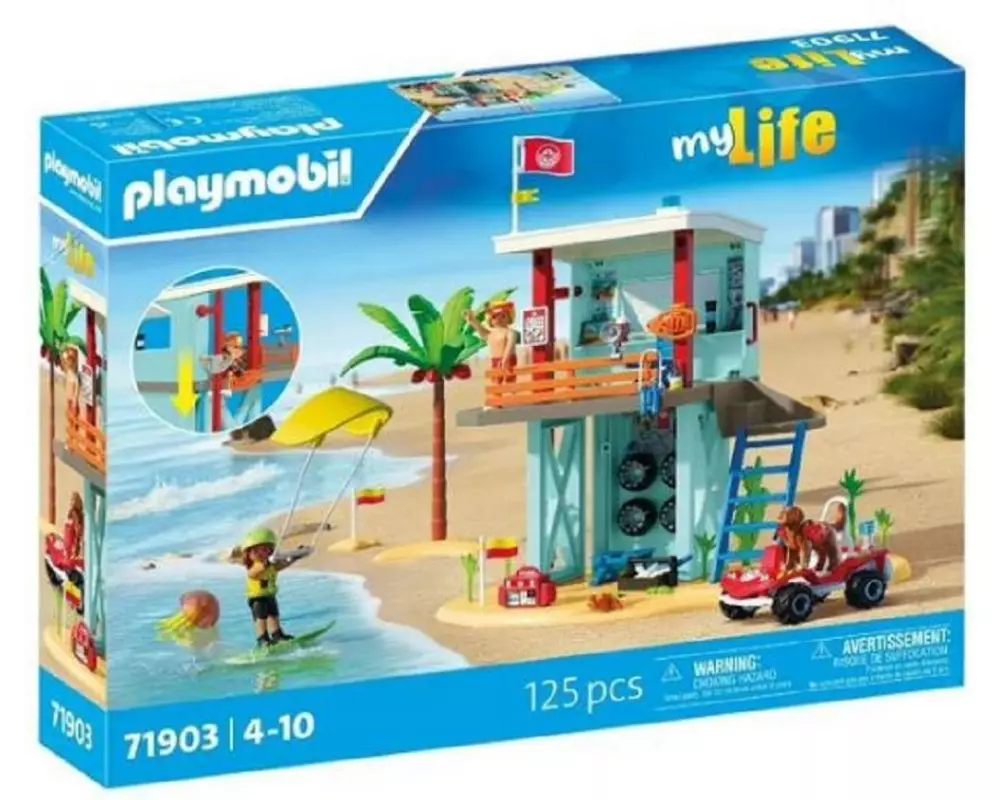 Playmobil My Life Rettungsturm mit Beach buggy 71903