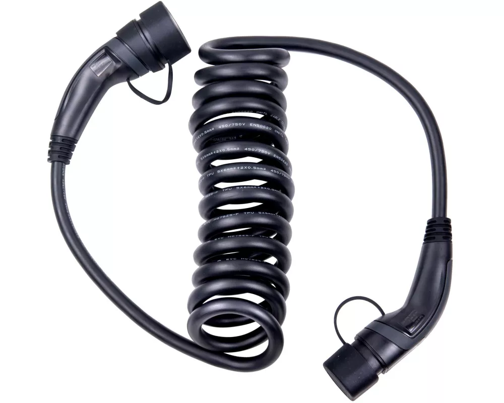 ANS Ladekabel Typ 2 32 A spiralisiert 5 m