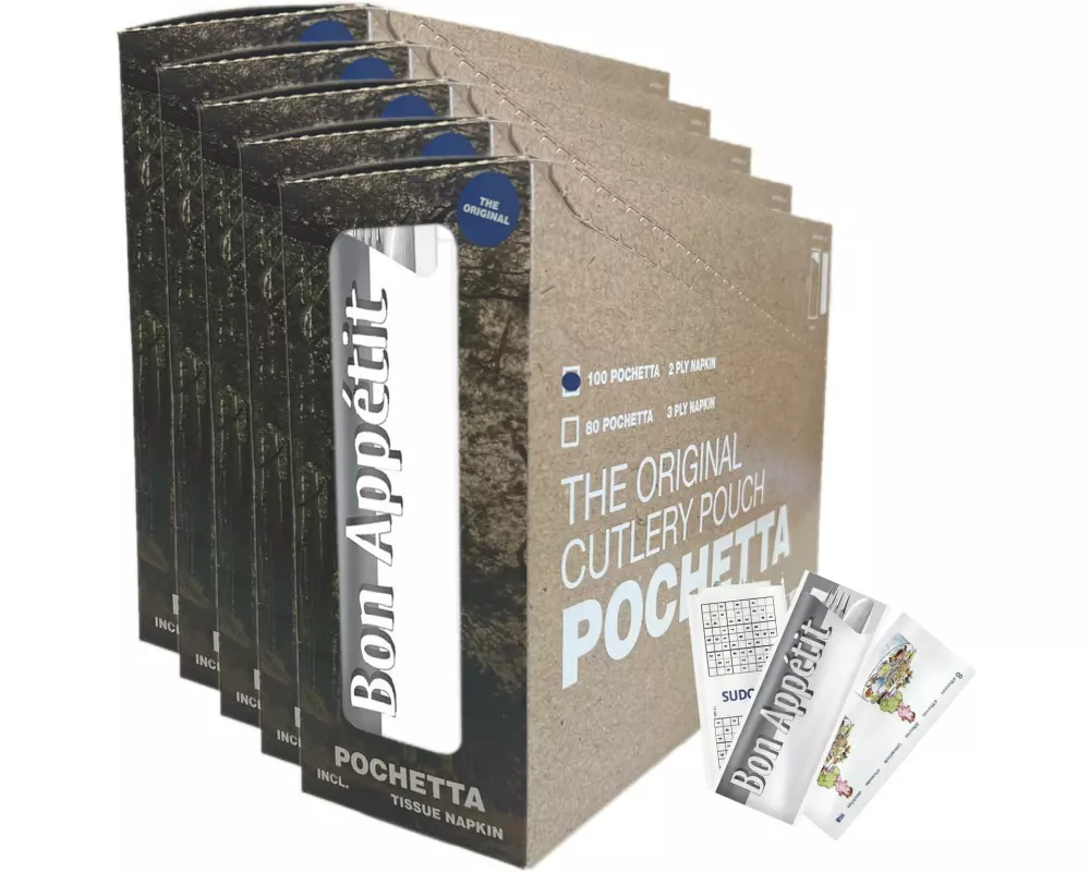Pochetta Einweg-Besteckset Bon Appetit, 500 Stück