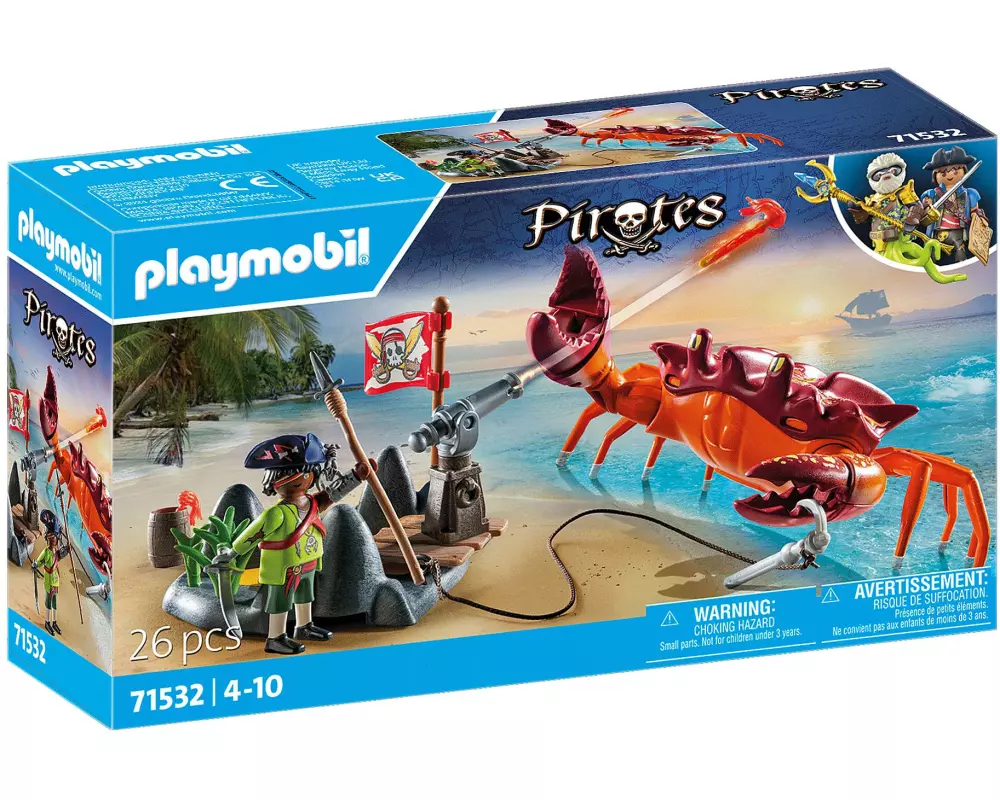 Playmobil Pirates Kampf gegen die Riesenkrabbe 71532