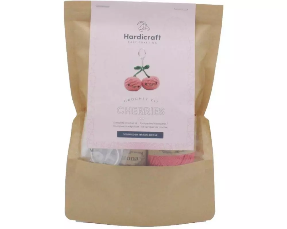Hardicraft Häkelset Schlüsselanhänger Kirschen 8 cm