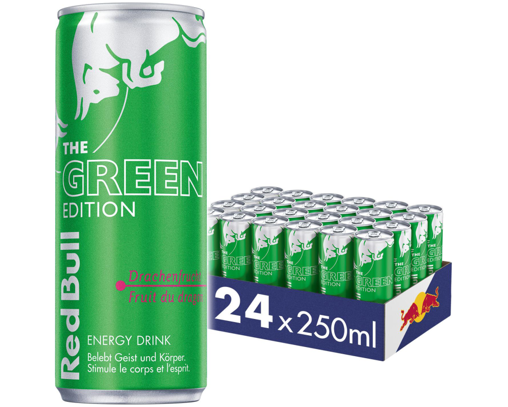 RED BULL Energy Drink Alu RC235089 Green Edition 25 cl, 24 Stk.