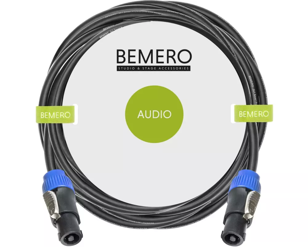 Bemero Lautsprecherkabel SpeakON – SpeakON 2x 1.5mm² 20 m