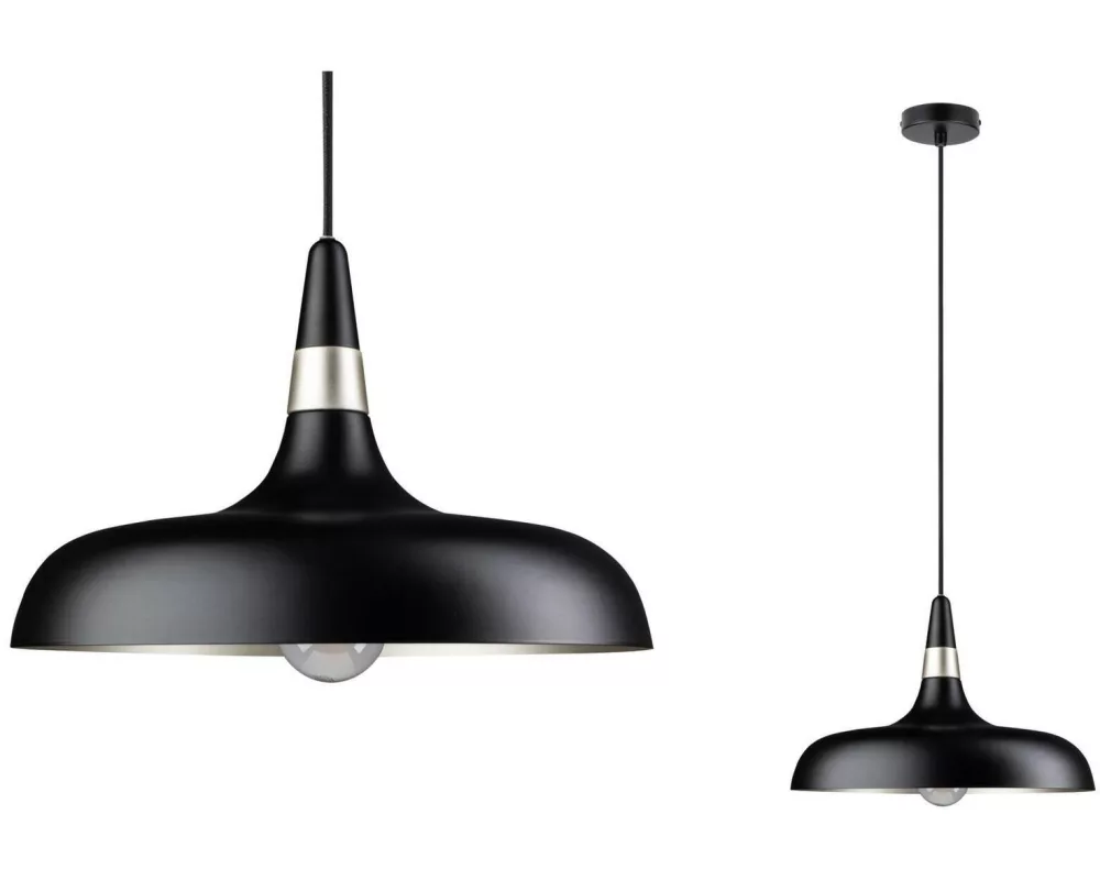 Paulmann Neordic Pendelleuchte Juna E27, Schwarz matt