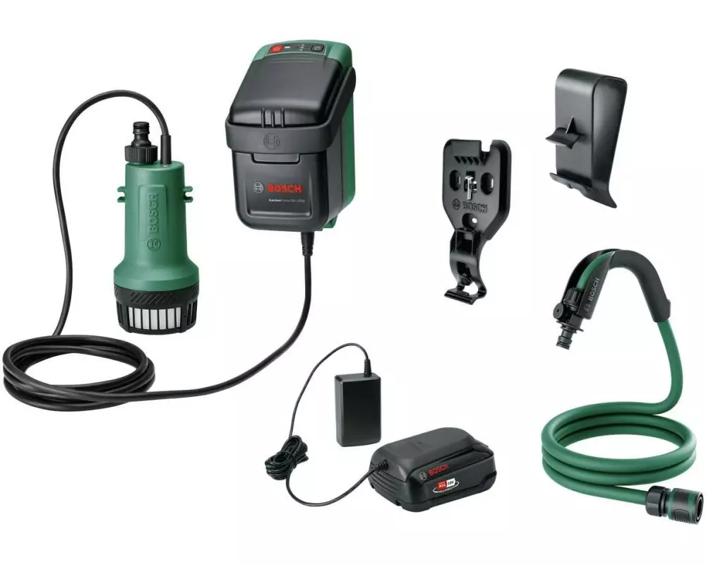 Bosch Akku-Gartenpumpe GardenPump 18 V-2000 Kit, 2.5 Ah
