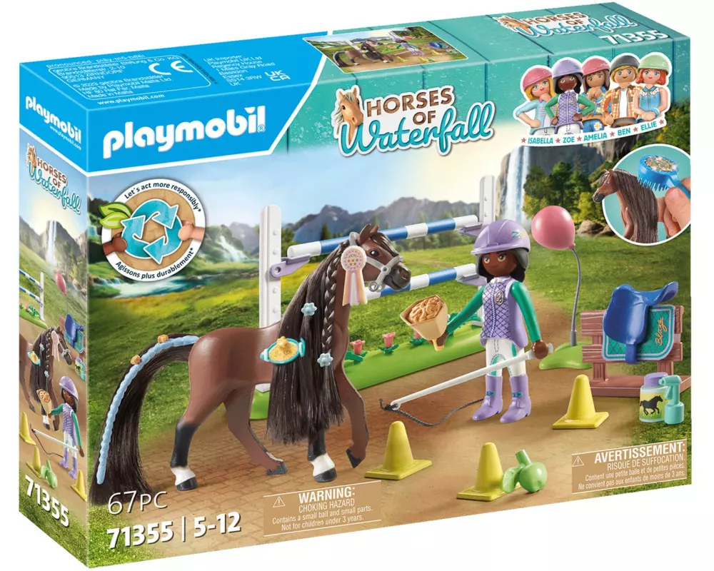 Playmobil Horses of Waterfall Zoe & Blaze mit Turnierparcours 71355