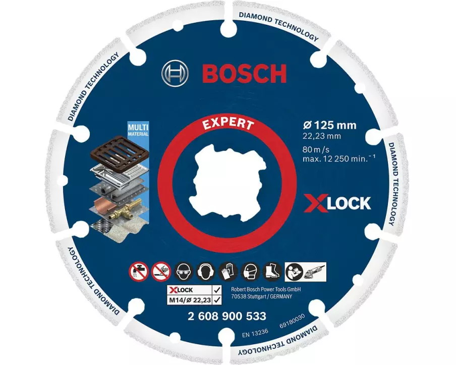 Bosch Professional Diamant-Metallscheibe X-LOCK 125 mm