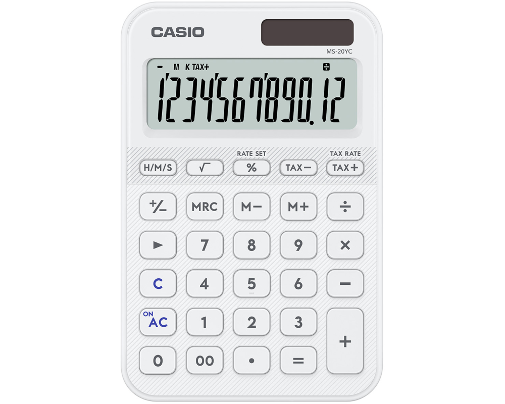 CASIO Taschenrechner MS-20YC weiss