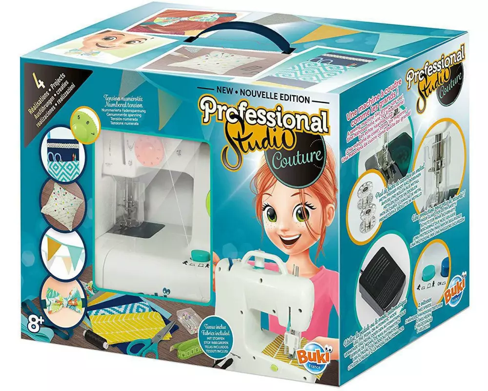 Buki Spiel-Nähset Professional Studio Nähmaschine
