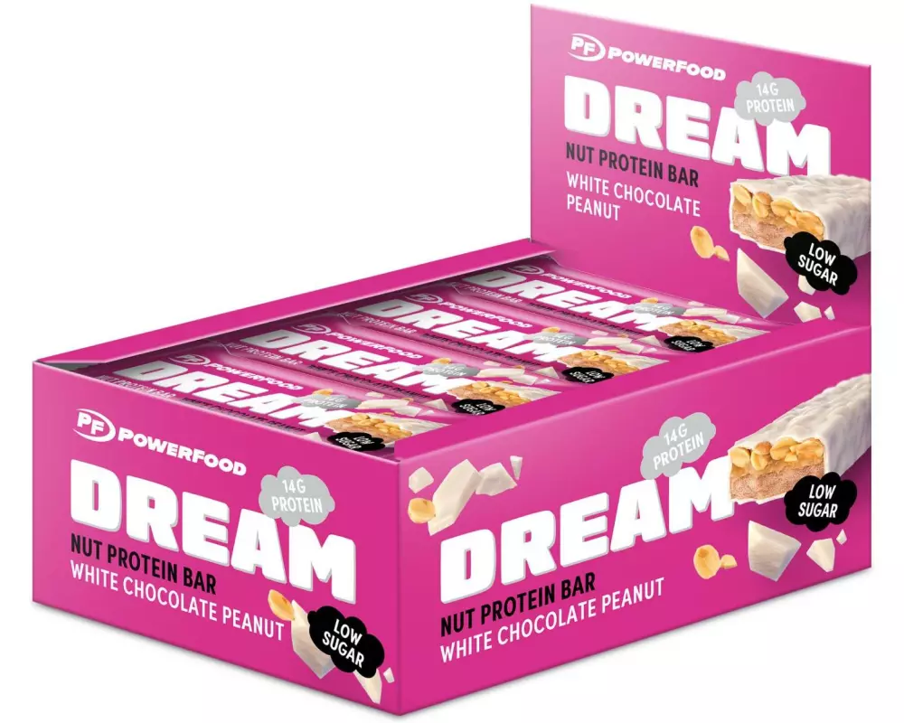 PowerFood One Dream Nut Protein Bar Erdnuss/Weisse Schokolade, 12 x 50 g
