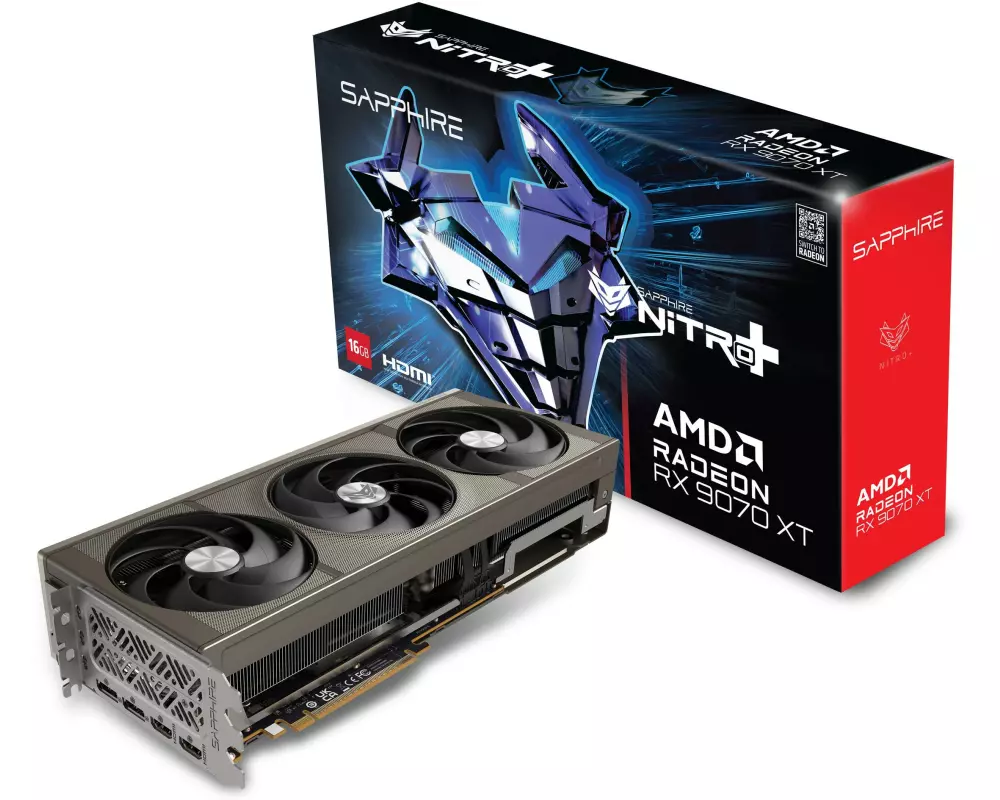 SAPPHIRE Grafikkarte NITRO+ AMD Radeon RX 9070 XT OC 16 GB