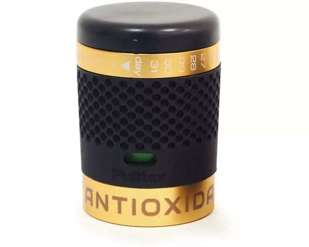 Pulltex Sekt- und Champagnerverschluss AntiOx Gold/Schwarz