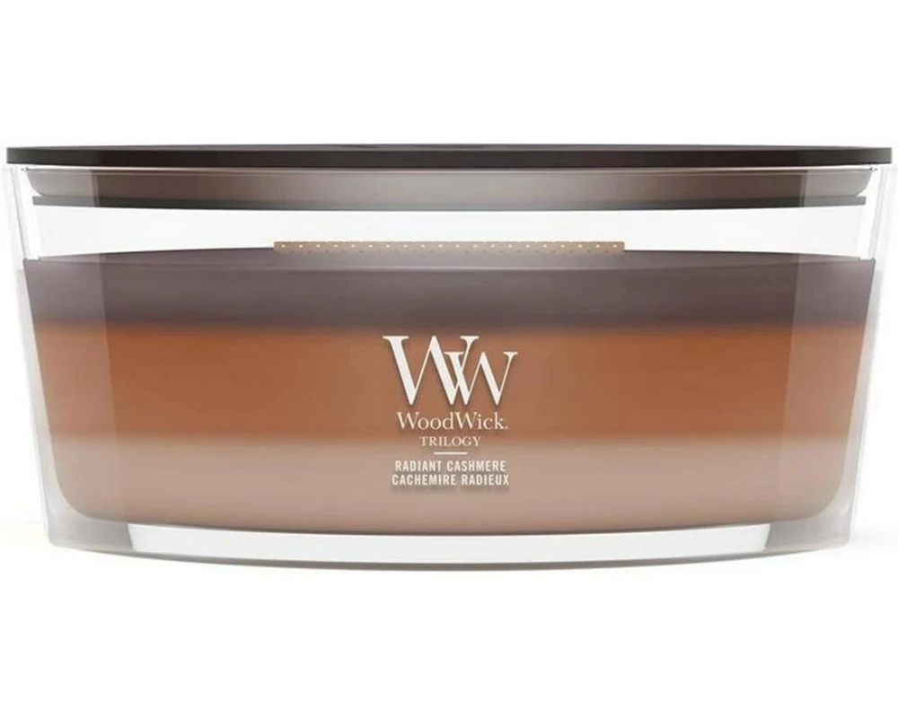 Woodwick Duftkerze Radiant Cashmere Trilogy Ellipse