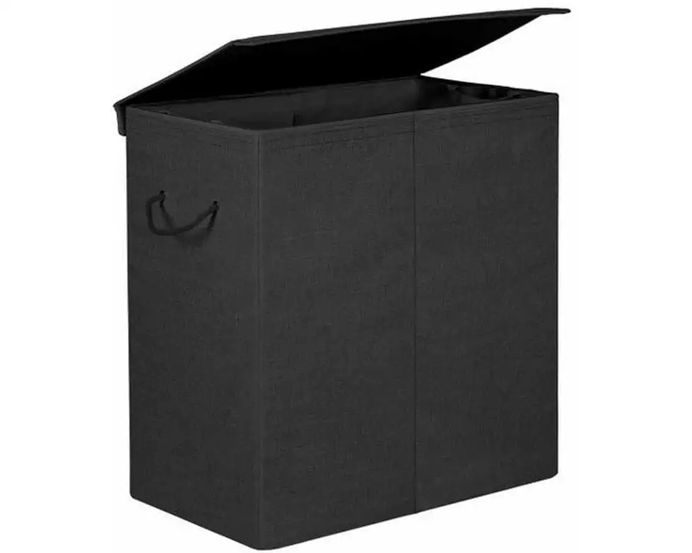 Songmics Wäschekorb 20 l, Schwarz