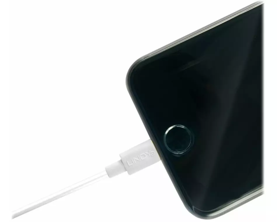 LINDY 2m USB to Lightning Cable white Charge and sync Cable for iPhone iPad & iPod