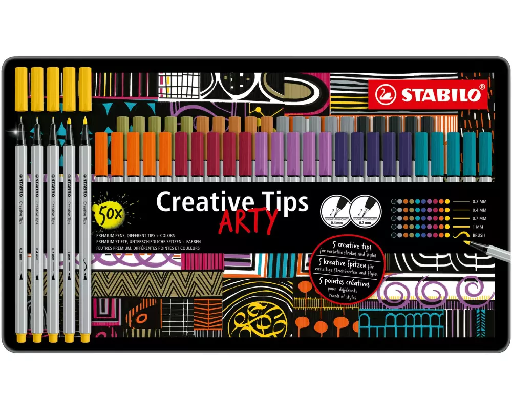 STABILO Creative Tips ARTY 50er Etui