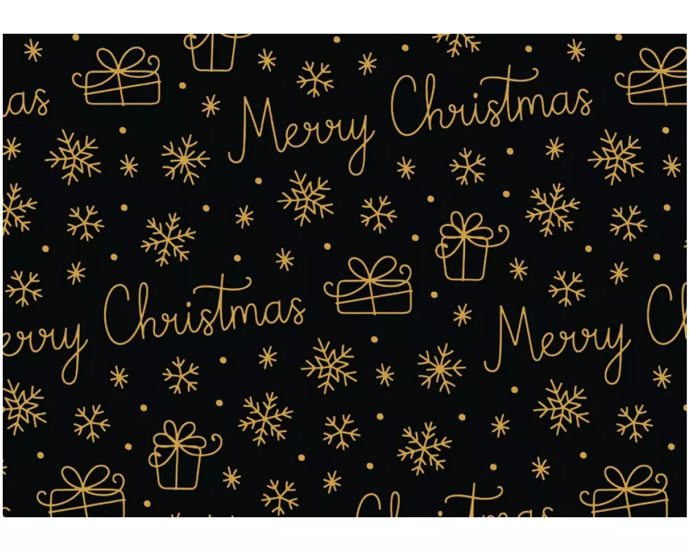 Braun + Company Geschenkpapier 2mx70 cm, Snowy Christmas