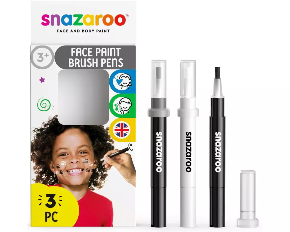 Snazaroo Zubehör Pinselstift Set 5 Schwarz/Weiss