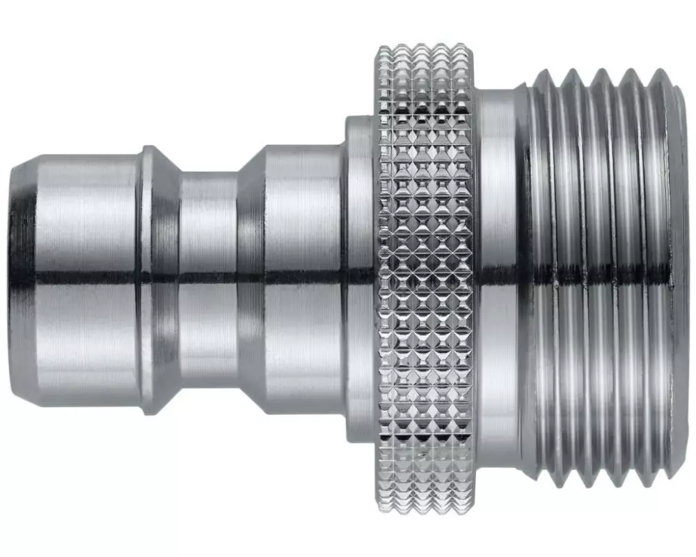 Neomatic Kupplungsnippel mit RV Messing verchromt Aussengewinde 3/4