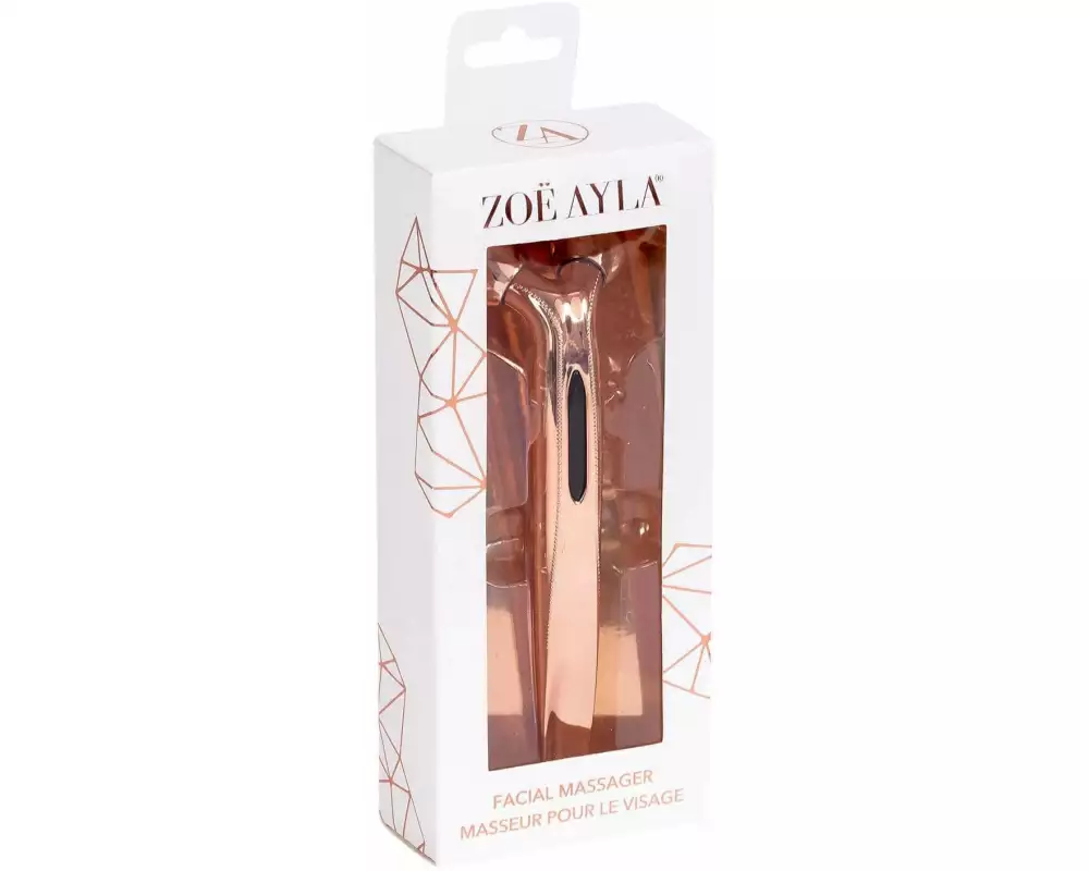 zoë ayla 3D Mini Gesichtsmassage-Roller Roségold