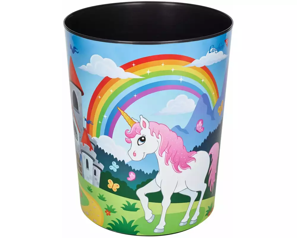 Läufer Papierkorb 13 L, Einhorn