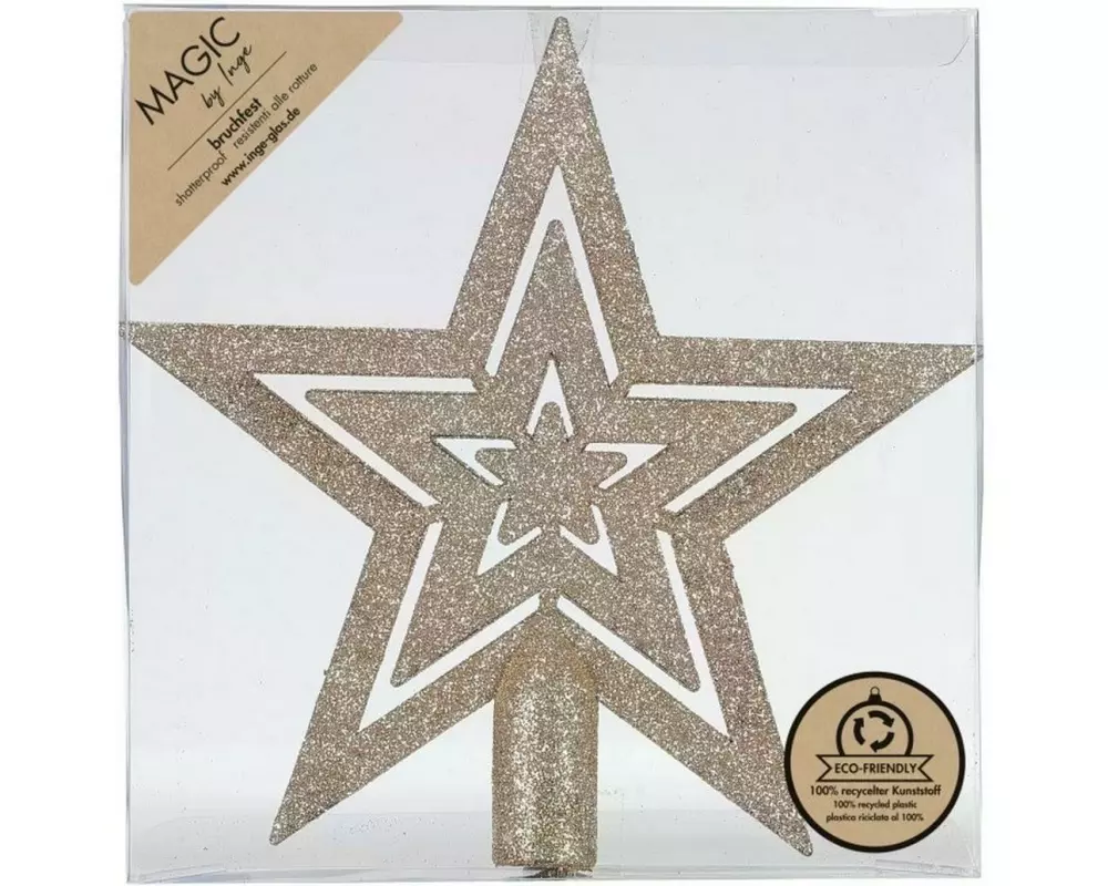 INGES CHRISTMAS DECOR Baumspitze Stern Gold