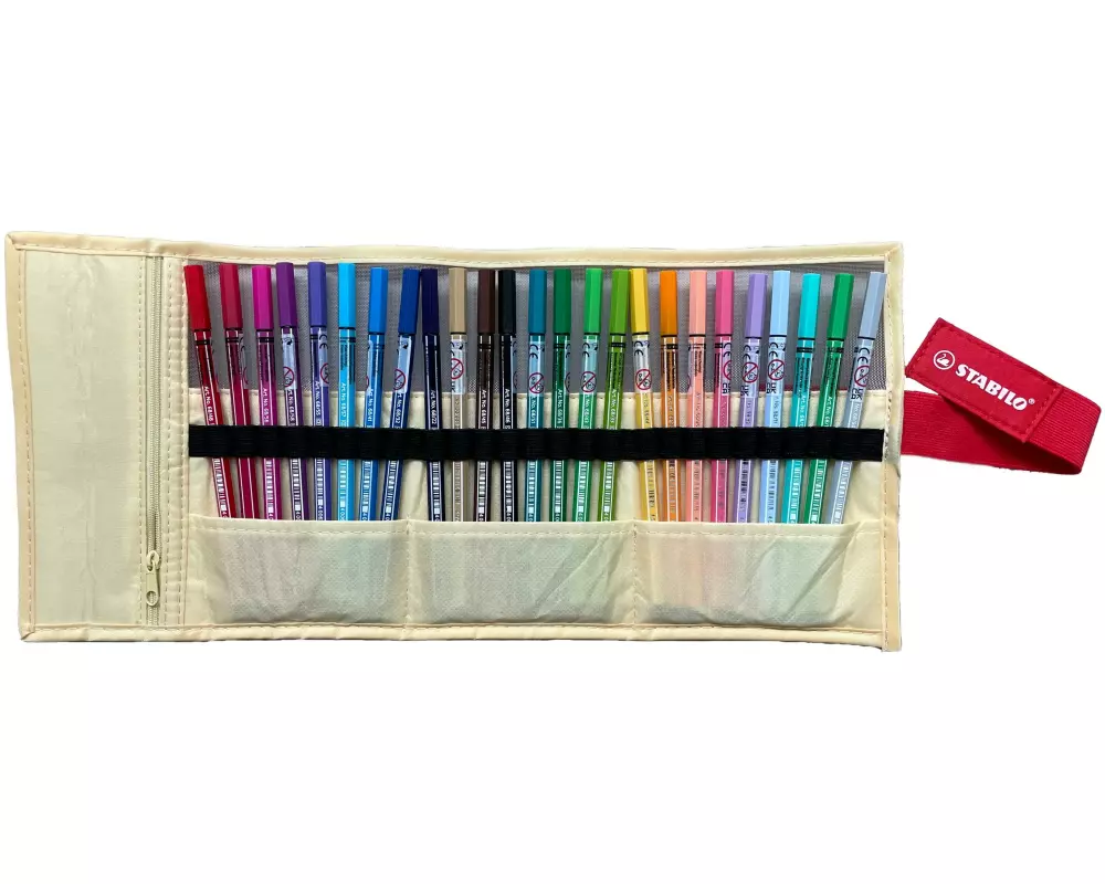 STABILO Pen 68 Rollerset 25er Gelb