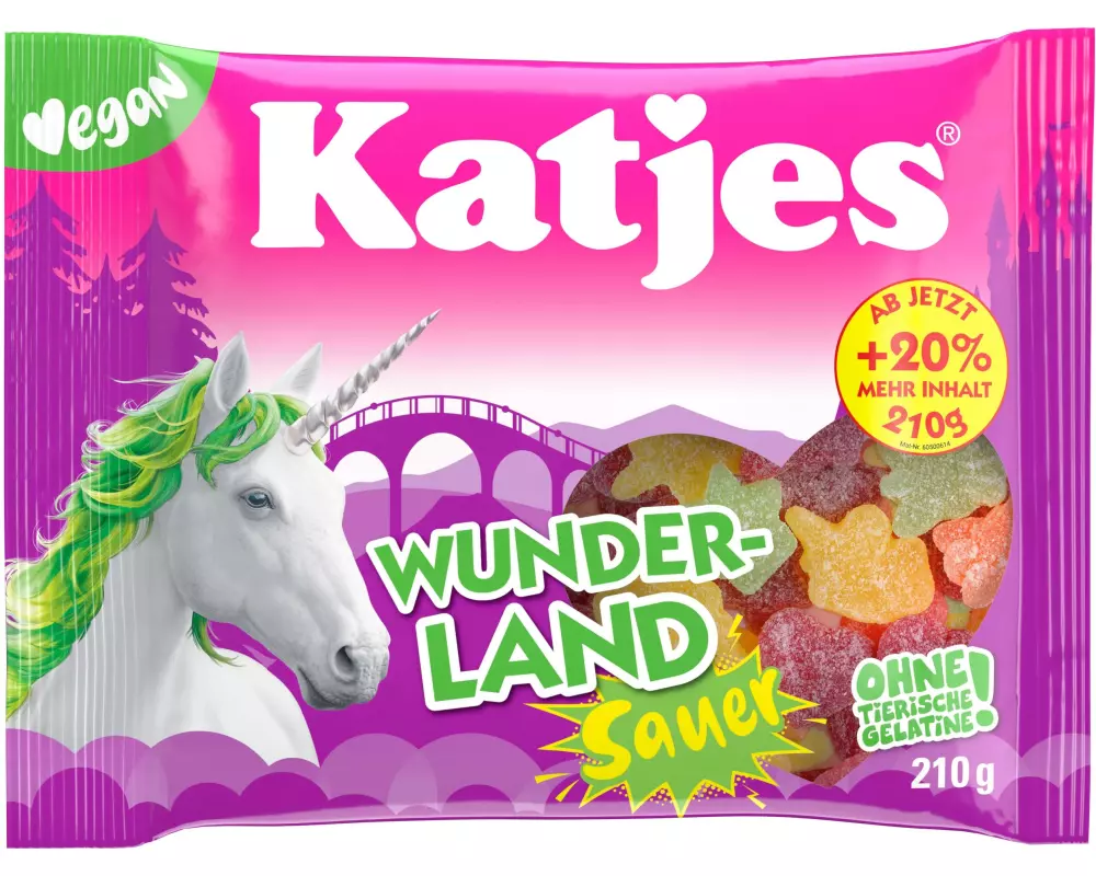 Katjes Gummibonbons Wunderland sauer 210 g