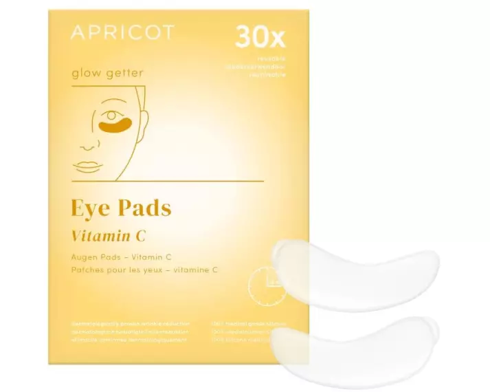 Apricot Augenpads mit Vitamin C 2 Stück, wiederverwendbar